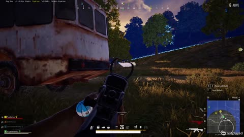 I can't see him.