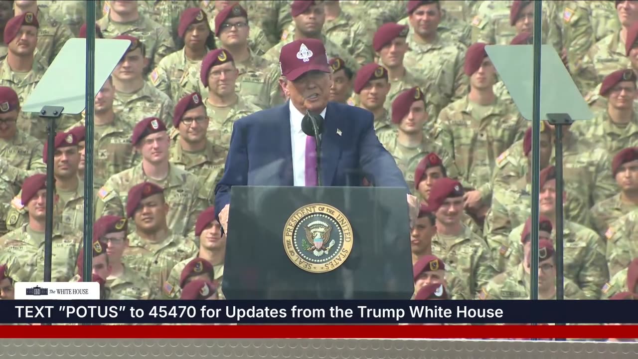President Trump Delivers Remarks at Fort Bragg