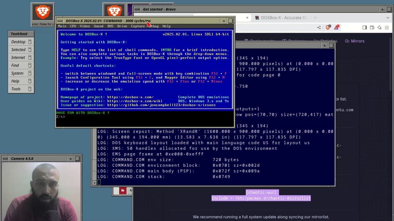 Chaotic AUR setup on arch Linux and installing dosbox-x from it