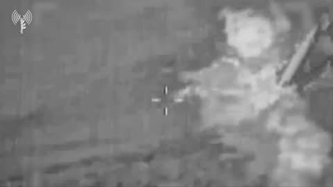 Incredible Footage of Israeli Airstrikes on Missile Launchers
