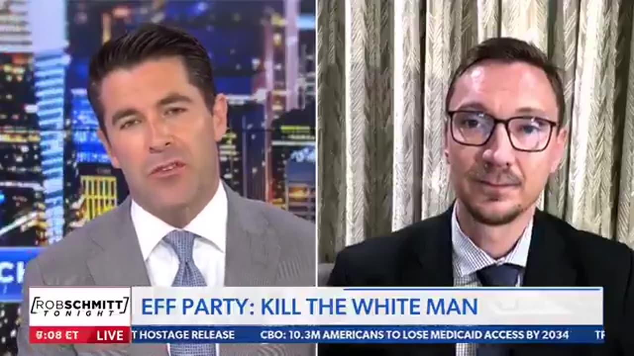 Interview on American television a few hours ago