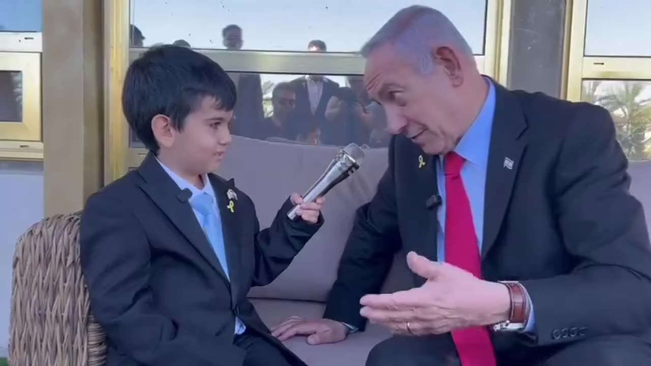 ראש הממשלה נתניהו בראיון בלעדי לילד הפלא נתאי יונה המתוק