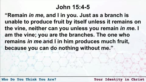 September 14, 2025 // “In Christ” // Who Do You Think You Are?