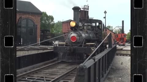 Train truns around
