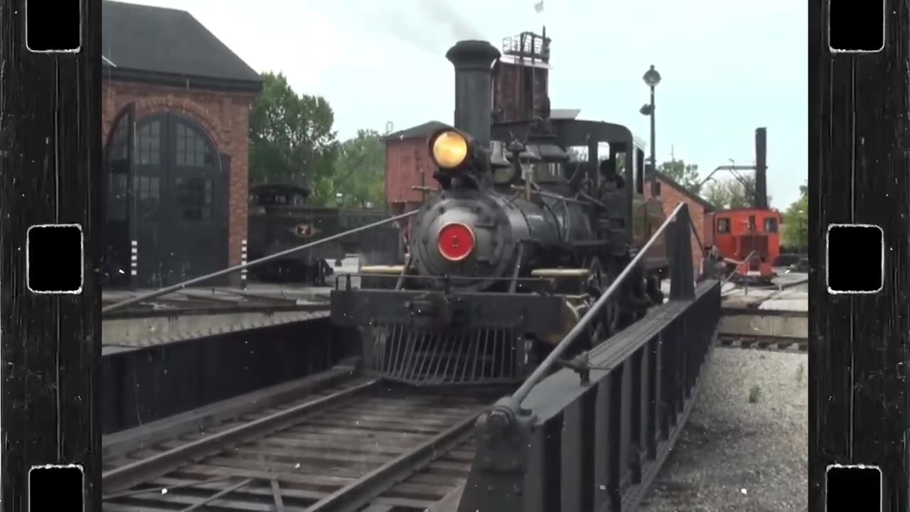 Train truns around