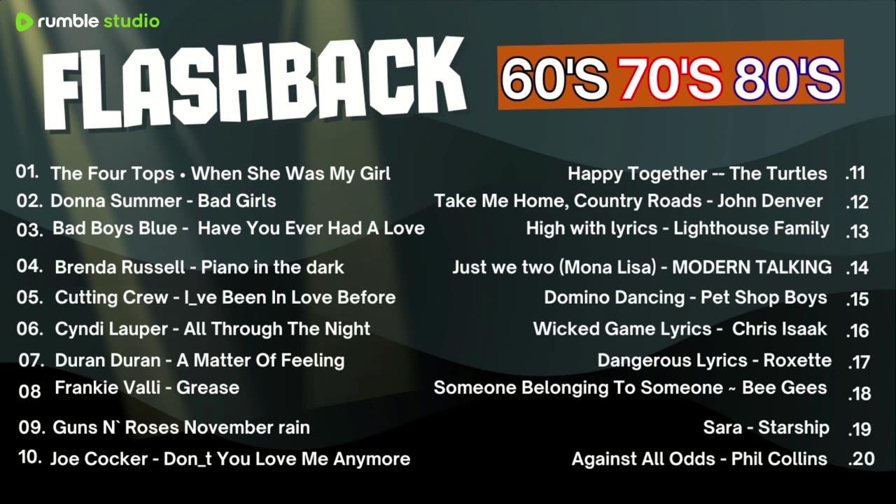 The Ultimate 60s, 70s, 80s & 90s Flashback A Journey Through the Greatest Music Hits13