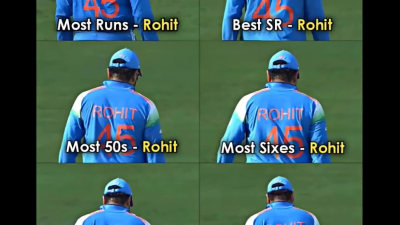 Rohit The Leader. Hitman leads from the front and inspires the team.