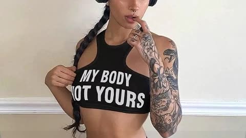 My Body Not Yours Crop Top