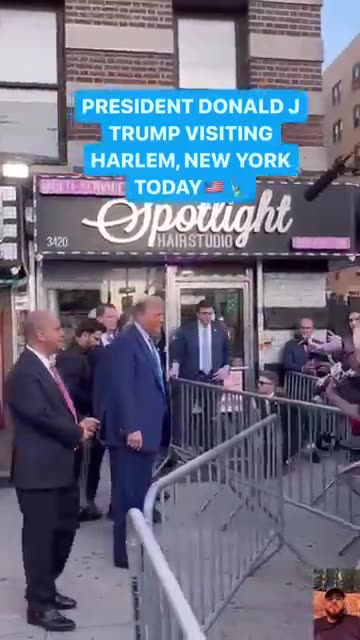 President Trump Visiting Harlem, New York
