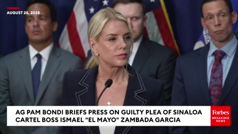 Pam Bondi Thanks Mexican Authorities For Help In Targeting Cartels Following 'El Mayo' Guilty Plea