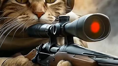 Gatos de guerra #ia #cat #epico #guerra #soldados #exercito #força