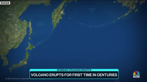 Volcano erupts in Russia for first time in centuries, days after 8.8 earthquake