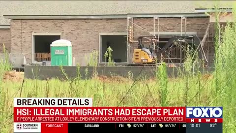 ICE has just raided a TAXPAYER FUNDED construction site in Alabama and ARRESTED 11 illegal aliens!