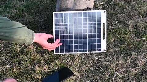 Portable Solar USB Charger – Outdoor Power Bank for Devices