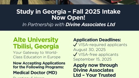Your Future Begins Here: Apply to Alte University Fall 2025 with Divine Associates