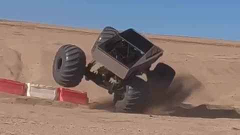 Tesla cyber truck offroding