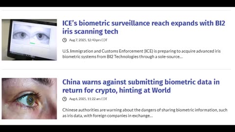 Your Iris Is Your Digital ID - Iris Scanning for Vaccination Status - You Already Complied