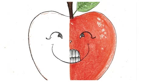 Interesting fact - Apple instead of a brush