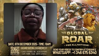 Ministers and Saints from USA 🇺🇸, are coming to Cape Town for The Global Roar For All nations