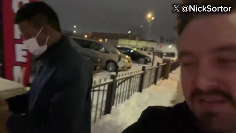 Nick Sortor shows up at daycare center in Minneapolis