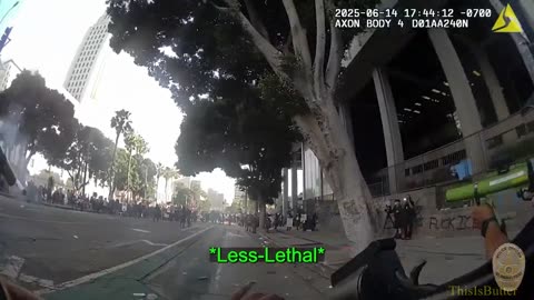 Bodycam shows protester shot in the eye with rubber bullet during 'No Kings Day' rally