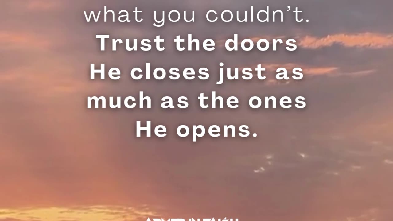 Not every closed door is rejection. Some are protection.