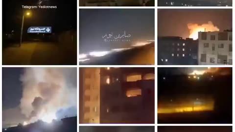 This is how the attack began in the early morning across Iran.💥