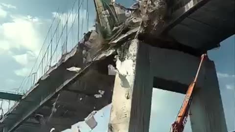 Shocking Bridge Collapse Caught on Camera! 😱🌉