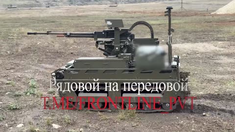 "A Serious Machine:" Yug fighters use Kurier robotic systems.