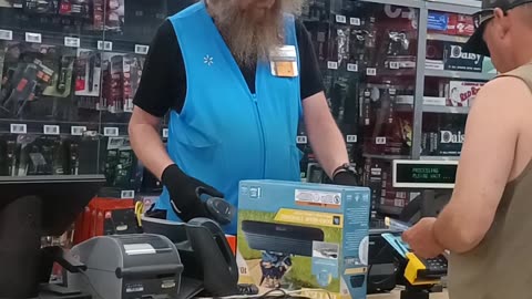 Walmart Employee Sports Big Hair
