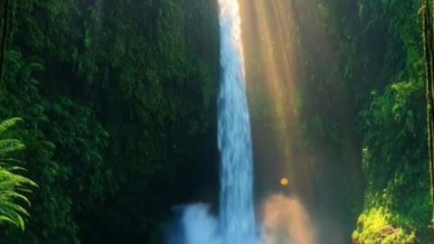 The sound of trickling water is a calming natural melody