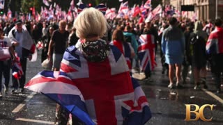 Thousands of people attend massive anti-immigration march in London, police say