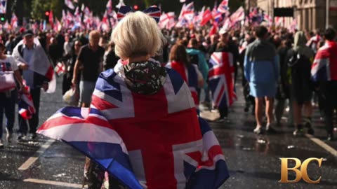 Thousands of people attend massive anti-immigration march in London, police say