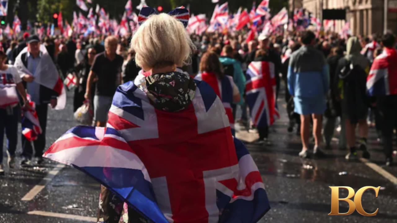 Thousands of people attend massive anti-immigration march in London, police say