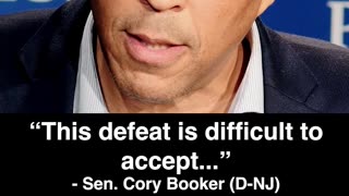 Cory Booker Admits Defeat
