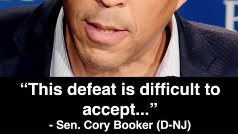 Cory Booker Admits Defeat
