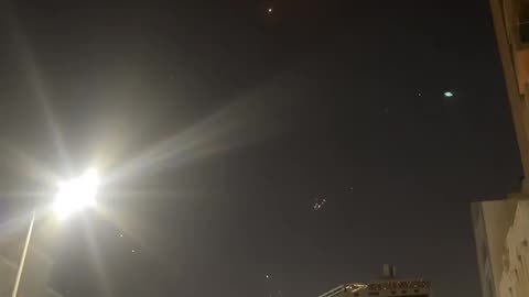 🌌🇶🇦 Israel Iran War | Skies Over Qatar During Missile Strikes | RCF