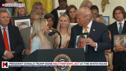 🇺🇸 President Trump Signs HALT Fentanyl Act with Angel Families in The White House East Room [LIVE]