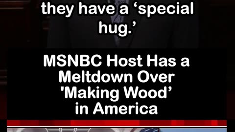 On MSNBC: Triggered by the Concept of 'Making Wood’ in America [Matthews Meltdown]