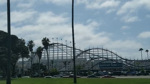 HAPPY 100 YEARS! Across street from Belmont Park's Giant Dipper San Diego #park #rollercoaster #view