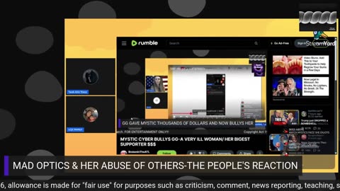 PART #1 MAD OPTICS OF HER ABUSE TOWARDS OTHERS-THE PEOPLE'S REVIEW
