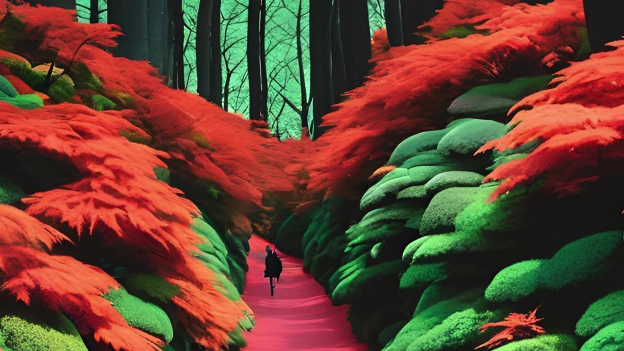 Wandering in the sea of trees in Fuji