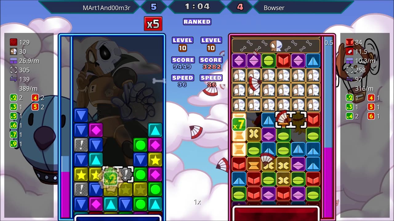 Panel Attack 2-Player (8-3-2025): MArt1And00m3r vs Bowser