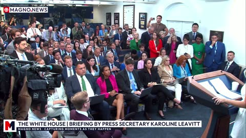 🇺🇸 MAGA Press Secretary Karoline Leavitt Faces Legacy Media at White House Briefing [LIVE]