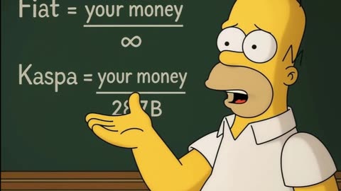 Homer Simpson on Kaspa