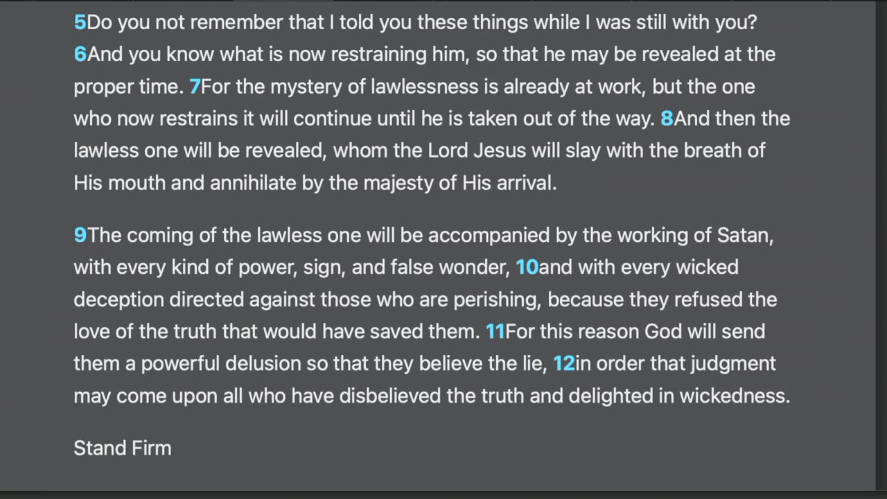 2 Thessalonians 2