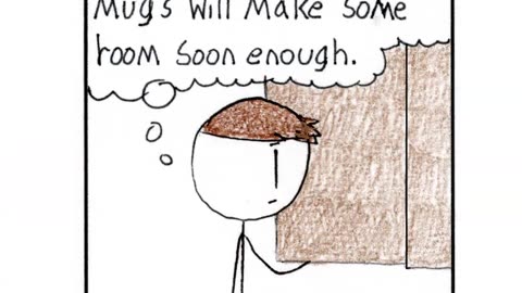 Sticky Shorts: Natural Selection of Mugs (Stick-y Humor Comic Video)