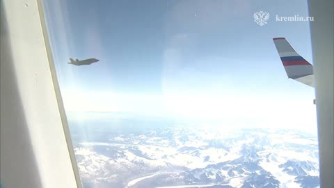 Putin departing from Alaska