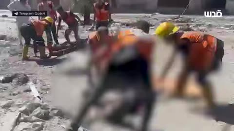 Several civilians were brutally massacred this morning in an Israeli airstrike