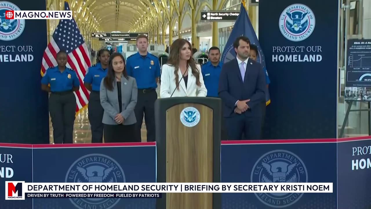 🇺🇸 DHS Secretary Kristi Noem Announces Major TSA Policy Change for Airline Security [LIVE]